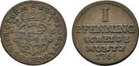 Paderborn, Bistum Cu Pfennig Wilhelm Anton von Asseburg 1763-1782 -
