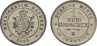 Sachsen-Albertinische Linie Neugroschen Johann 1854-1873 -