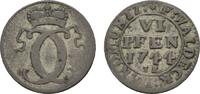 Waldeck 6 Pfennig Karl August Friedrich 1728-1763 -