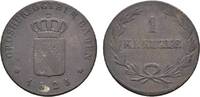 Baden-Durlach Cu Kreuzer Ludwig 1818-1830 -
