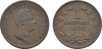 Baden-Durlach Cu Kreuzer Leopold 1830-1852 -