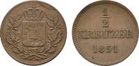 Bayern Cu 1/2 Kreuzer Maximilian II. 1848-1864 -