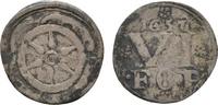 Osnabrück, Bistum 6 Pfennig 1657 Melle Franz Wilhelm von Wartenberg 1625-1661 Selten. Etwas dezentriert, sehr schön