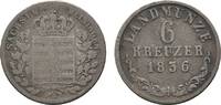 Sachsen-Meiningen 6 Kreuzer Bernhard Erich Freund 1803-1866 -