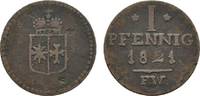 Waldeck Cu Pfennig Georg Heinrich 1813-1845 -