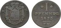 Waldeck Cu Pfennig Georg Heinrich 1813-1845 -