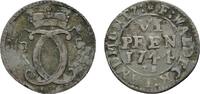 Waldeck 6 Pfennig Karl August Friedrich 1728-1763 -