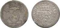 Waldeck 4 Pfennig Karl August Friedrich 1728-1763 -