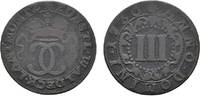 Waldeck Cu 3 Pfennig Karl August Friedrich 1728-1763 -