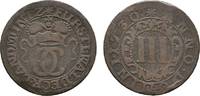 Waldeck Cu 3 Pfennig Karl August Friedrich 1728-1763 -
