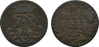 Münster, Bistum Cu 3 Pfennig Clemens August von Bayern 1719-1761 -