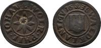 Waldeck Cu 3 Pfennig Wolrad VI., Philipp und Johann 1638-1640 -