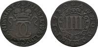 Waldeck Cu 4 Pfennig Karl August Friedrich 1728-1763 -