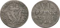 Paderborn, Bistum 6 Pfennig Wilhelm Anton von Asseburg 1763-1782 -