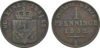 Brandenburg-Preußen Cu 4 Pfennig Friedrich Wilhelm IV. 1840-1861 -