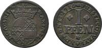 Corvey, Abtei Cu Pfennig Maximilian von Horrich 1714-1721 -