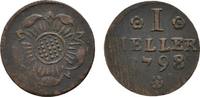 Lippe-Detmold Cu Heller Friedrich Wilhelm Leopold 1789-1802 -