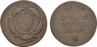 Lippe-Detmold Cu 2 Pfennig Pauline von Anhalt, Vormünderin 1802-1820 -