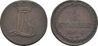 Hessen-Darmstadt Cu 1/4 Stüber Ludwig X. 1790-1806 -