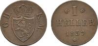 Hessen-Darmstadt Cu Heller Ludwig II. 1830-1848 -