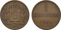 Bayern Cu 1/2 Kreuzer Maximilian II. 1848-1864 -
