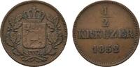 Bayern Cu 1/2 Kreuzer Maximilian II. 1848-1864 -