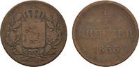 Bayern Cu 1/2 Kreuzer Maximilian II. 1848-1864 -