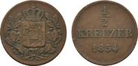 Bayern Cu 1/2 Kreuzer Maximilian II. 1848-1864 -