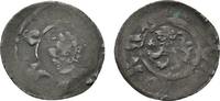 Coburg, thüringische Münzstätte Pfennig auf Würzburger Schlag Friedrich der Strenge 1353-1381 -