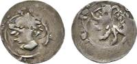 Coburg, thüringische Münzstätte Pfennig auf Würzburger Schlag Friedrich der Strenge 1353-1381 -