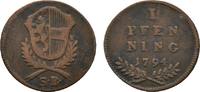 Salzburg, Erzbistum Cu Pfennig Hieronymus Graf Colloredo 1772-1803 -