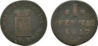 Waldeck Cu Pfennig Georg Heinrich 1813-1845 -