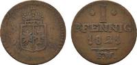 Waldeck Cu Pfennig Georg Heinrich 1813-1845 -