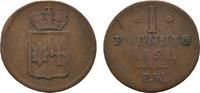 Waldeck Cu Pfennig Georg Heinrich 1813-1845 -