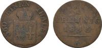Waldeck Cu Pfennig Georg Heinrich 1813-1845 -