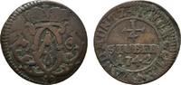 Köln, Erzbistum Cu 1/4 Stüber Klemens August von Bayern 1723-1761 -