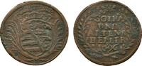 Sachsen-Gotha-Altenburg Cu Heller Friedrich II. 1691-1732 -