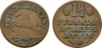 Braunschweig-Lüneburg-Celle Cu 1 1/2 Pfennig Georg Wilhelm 1665-1705 -