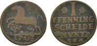 Braunschweig-Lüneburg-Celle Cu Pfennig Georg Wilhelm 1665-1705 -