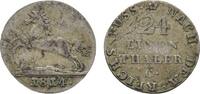 Braunschweig-Calenberg-Hannover 1/24 Taler 1814 C Georg III. 1760-1820 Winz. Prägeschwäche, kl. Schrötlingsfehler, sehr schön