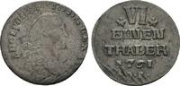 Pommern-unter schwedischer Besetzung 1/6 Taler Adolph Friedrich 1751-1771 -