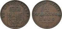 Brandenburg-Preußen Cu 4 Pfennig Friedrich Wilhelm IV. 1840-1861 -