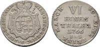 Paderborn, Bistum 1/6 Taler Wilhelm Anton von Asseburg 1763-1782 -