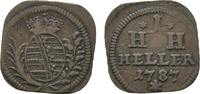 Sachsen-Hildburghausen Cu Heller Klippe Friedrich 1784-1826 -