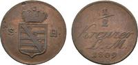 Sachsen-Hildburghausen Cu 1/2 Kreuzer Friedrich 1784-1826 -