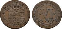 Paderborn, Bistum Cu 6 Pfennig Franz Arnold von Metternich 1704-1718 -