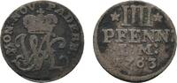 Paderborn, Bistum 4 Pfennig Wilhelm Anton von Asseburg 1763-1782 -