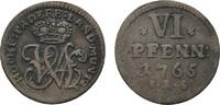 Paderborn, Bistum 6 Pfennig Wilhelm Anton von Asseburg 1763-1782 -