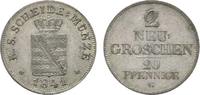 Sachsen-Albertinische Linie 2 Neugroschen Friedrich August II. 1836-1854 -