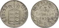 Württemberg 3 Kreuzer Wilhelm I. 1816-1864 -